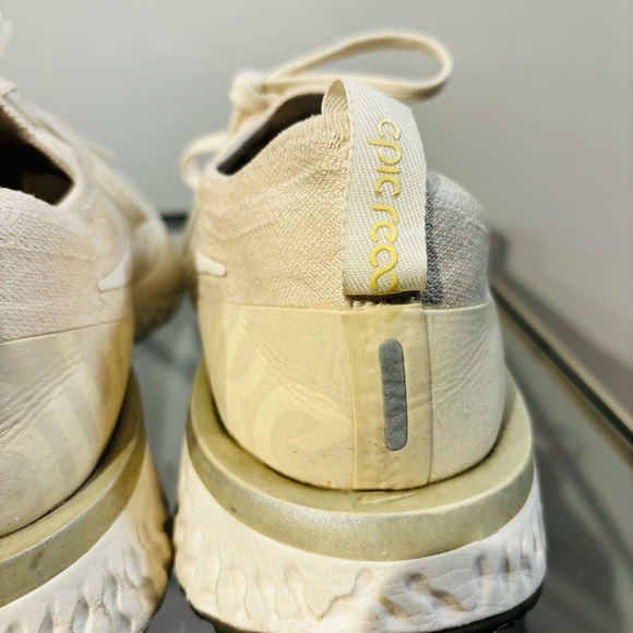 Nike Epic React Flyknit AQ0070 201 Light Cream Women’s Size 10.5 - Picture 8 of 11